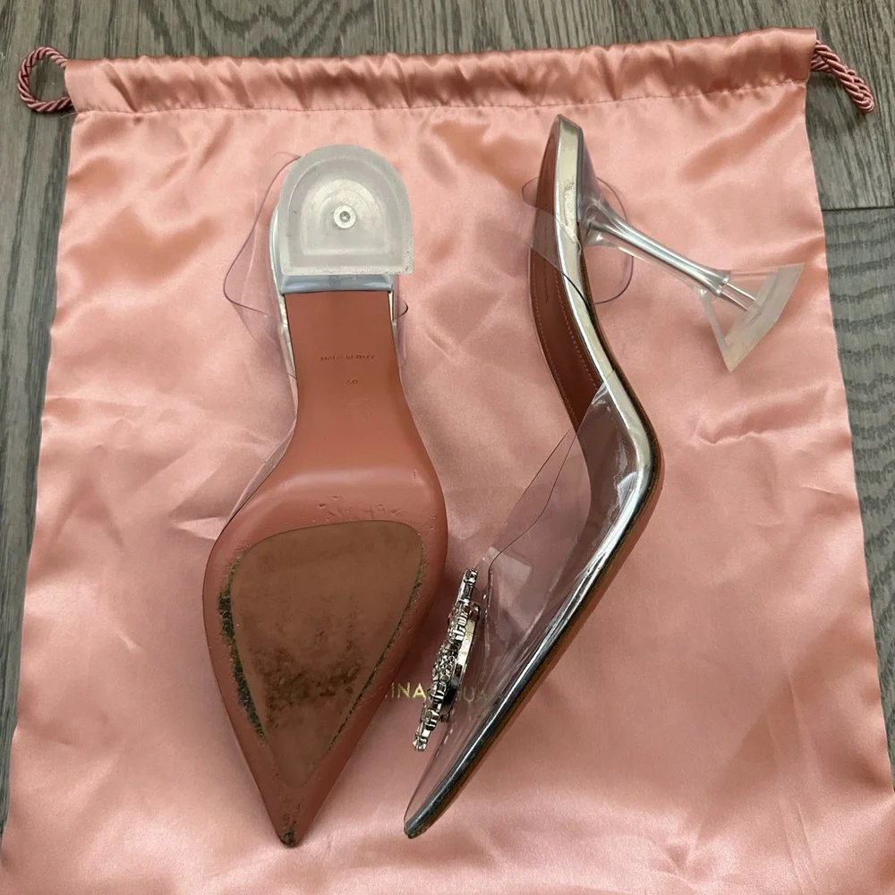 SOLD! AMINA MUADDI BEGUM PVC SLINGBACK - Picture 8 of 9